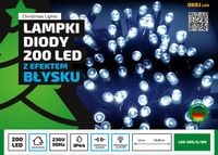 Lampki choinkowe LED200/G/5M multikolor 20m FLASH
