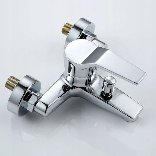 ZESTAW BATERIA WANNOWA PRYSZNICOWA KRAN DO WANNY UCHWYT WĄŻ SŁUCHAWKA CHROM na Arena.pl