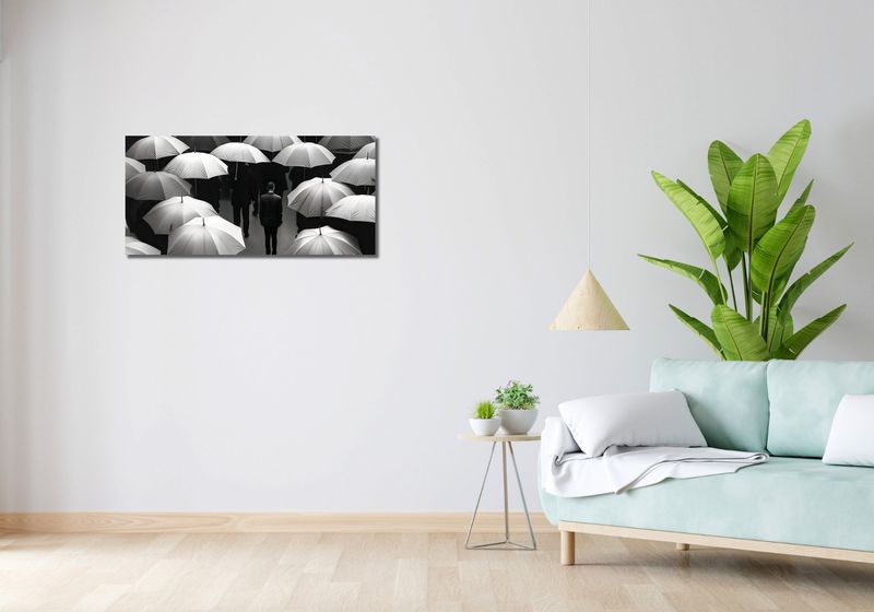 Obraz 90x40cm Samotność w Tłumie zdjęcie 2