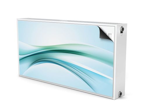 Osłona MAGNETYCZNA Kaloryfera Niebieska Fala Abstrakcja 80cm x 60cm na Arena.pl