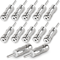 12x Adapter Antenowy Redukcja Wtyk ISO DIN Prosty Adapter Anteny Samochodowy