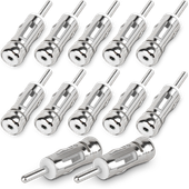 12x Adapter Antenowy Redukcja Wtyk ISO DIN Prosty Adapter Anteny Samochodowy