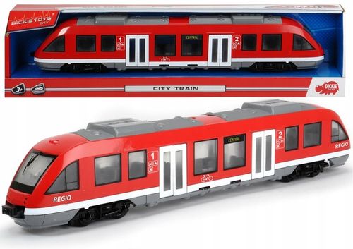 WIELKI POCIĄG MIEJSKI SZYBKI TRAMWAJ KOLEJKA OTWIERANE DRZWI POJAZD 45 CM na Arena.pl