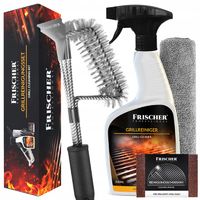 ZESTAW DO CZYSZCZENIA GRILLA SZCZOTKA DO CZYSZCZENIA RUSZTU + PŁYN 500ml