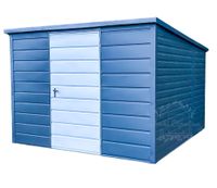 Schowek Domek Ogrodowy 3x3m Drzwi  Antracyt  Biały  Dach Spad w tył ID570