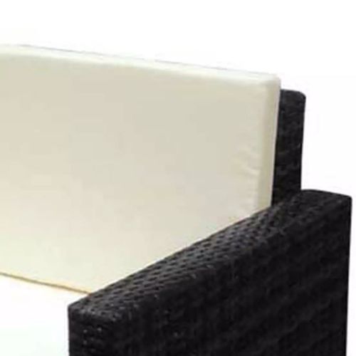 MEBLE DO OGRODU RATTAN SOFA STOŁEK PODUSZKI CZARNE na Arena.pl