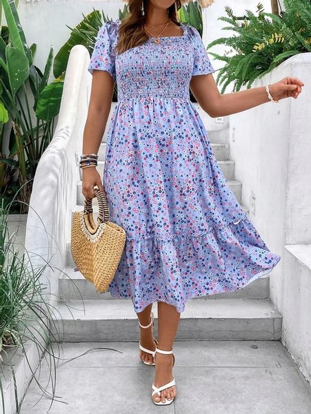 SUKIENKA MIDI Z ELASTYCZNYM DEKOLTEM SHEIN 4XL zdjęcie 6