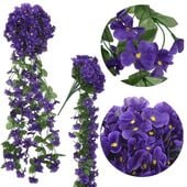 Sztuczne Kwiaty Girlanda Kwiatowa Wiszące Zwisające Bluszcz Surfinia