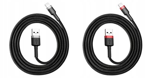 Kabel 2m do iPhone 14 13 12 PRO X XR 8 7 USB-LIGHTNING Przewód BASEUS Mocny na Arena.pl