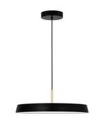 Wisząca lampa ledowa Coruna okrągła 41W 3000K do sypialni czarna