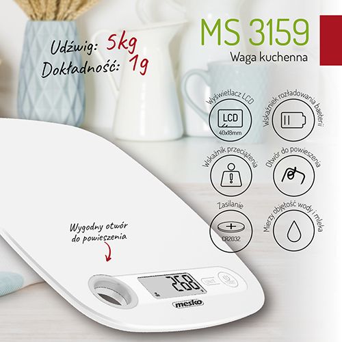 MS 3159w Waga kuchenna zdjęcie 12