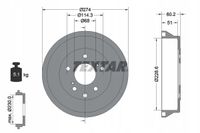 94047800 BĘBEN HAM. NISSAN T. JUKE 1,2-1,6 10- BEZ ŁOŻYSKA
