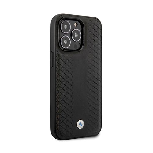 BMW Leather Diamond Pattern - Etui iPhone 14 Pro (Czarny) na Arena.pl
