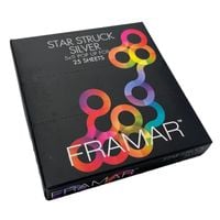 FRAMAR Folia fryzjerska w paskach STAR STRUCK SILVER - 25 sztuk - PU-25SIL