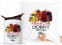Zestaw Poduszka + Kubek Dla Tirowca Prezent Z Nadrukiem Ze Zdjęciem