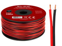 Przewód głośnikowy 2x0,75mm czarno-czerwony