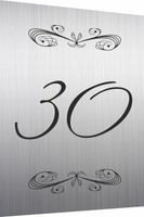 Tabliczka Tablica ADRESOWA dibond 40x30 NUMER DOMU srebrna dużo wzorów