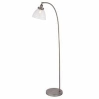 Pokojowa lampa podłogowa Hansen 91741 Endon srebrna przezroczysta