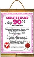 dyplom certyfikat 90-lat
