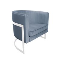 Fotel Glamour podstawa biała BL06