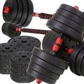Hantle bitumiczne 40 KG | FUNKCJA SZTANGI | Regulowane 2x20 kg ZESTAW XXL