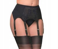 Pas do pończoch vintage wysoka talia 3XL