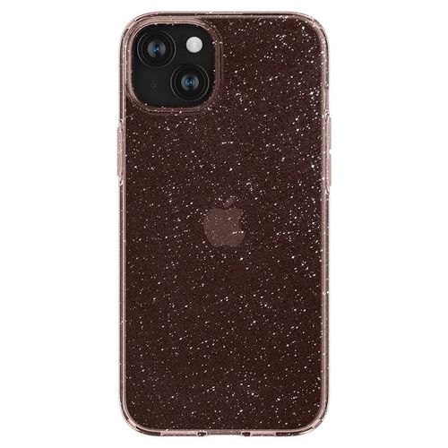 Etui case na iPhone 15 Plus Liquid Crystal Glitter - różowo przezroczyste na Arena.pl