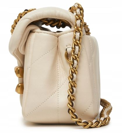 Coach torebka skóra naturalna biały na Arena.pl