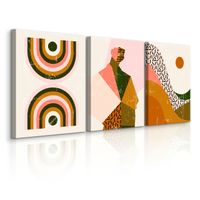 OBRAZY NA ŚCIANĘ SET BOHO ABSTRAKCJA PORTRET PEJZAŻ MINIMALIZM 90cm x 40cm