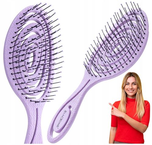 Szczotka Do ROZCZESYWANIA WŁOSÓW EKOLOGICZNA Do Włosów Przedłużanych MASAŻU na Arena.pl