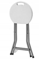 Krzesełko składane Tore 110kg szary biały 2kg zawieszany