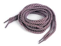 Sznurówki do butów, bluz,130 cm, biało-bordowe