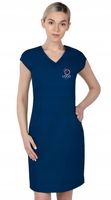 Elastyczna taliowana sukienka medyczna HAFT z TWOIM LOGO NAPISEM 10 szt