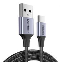 Kabel USB-C UGREEN US288 1m Szybkie Ładowanie QC3.0 Aluminiowy Czarny