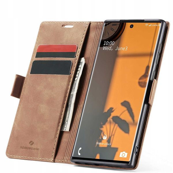 Spacecase Wallet Galaxy Note 20 Ultra Light Brown zdjęcie 1
