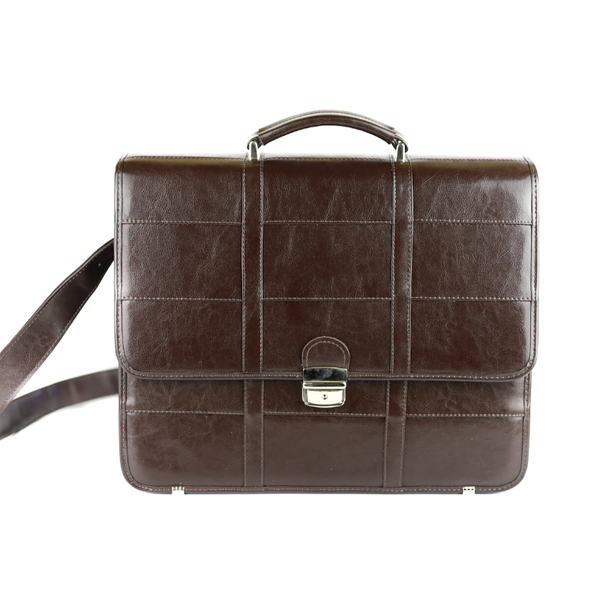 517-Teczka studencka-brąz KEMER zdjęcie 1