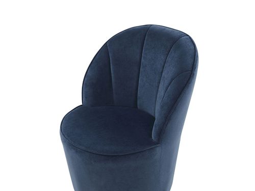 Fotel welurowy niebieski ALBY na Arena.pl