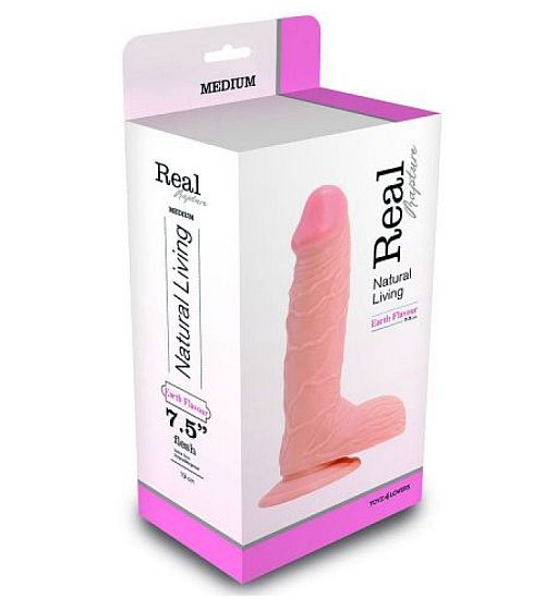 Cielisty penis z przyssawką zdjęcie 4