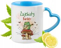Dla Barber Kubek Błękitny Z Uszkiem W Kształcie Serca Na Prezent