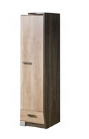 Nowoczesna Regał Zamknięty Prawy R1D1SZ cm Dąb Canyon + Arusha ROMEK DL