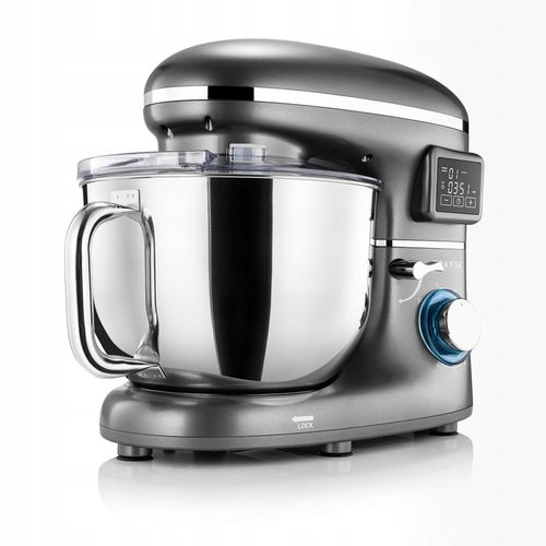 Robot planetarny z podgrzewaną misą Kuchenny Srebrny MISA 6L DUŻA MOC 3000W na Arena.pl