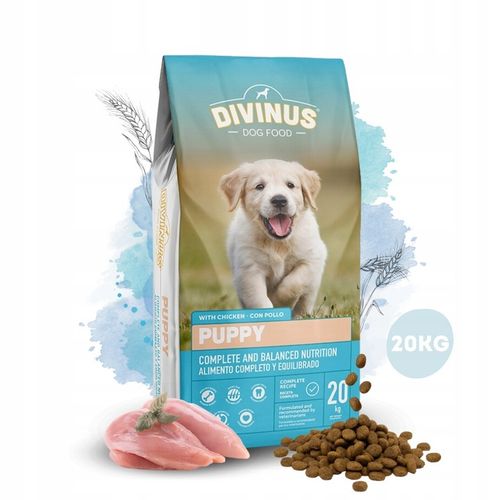 DIVINUS PUPPY Karma sucha dla szczeniąt owczarek labrador witaminy 20kg na Arena.pl