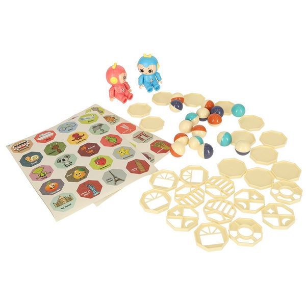 Klocki magnetyczne marble tor kulkowy z dźwiękiem muzyką 118 elementów zdjęcie 8