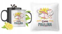 Dla Pauliny Zestaw Kubek Magiczny + Poduszka Z Nadrukiem Ze Zdjęciem