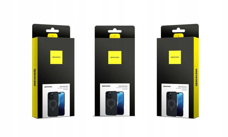 Spacecase Ring Pro Mag Iphone 16 Pro Max Black zdjęcie 15