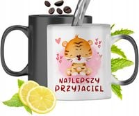 Kubek Magiczny Z Tygryskiem Zmieniający Kolor Z Nadrukiem Ze Zdjęciem