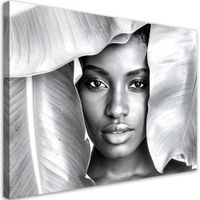 Obraz czarno biały do salonu sypialni, Portret Kobiety 60x40