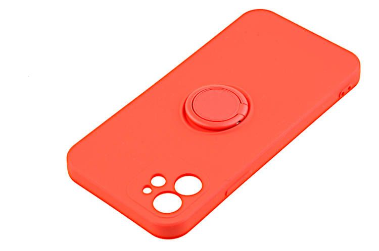 Etui Pastel Ring do Apple iPhone 12 czerwony zdjęcie 4