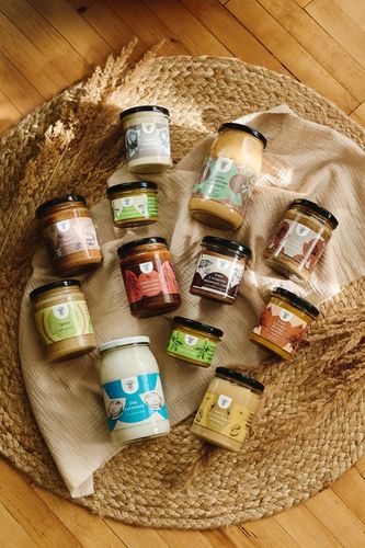 MASŁO ORZECHOWE 900g pasta z orzechów ziemnych SMOOTH krem - SPIŻARENKA na Arena.pl