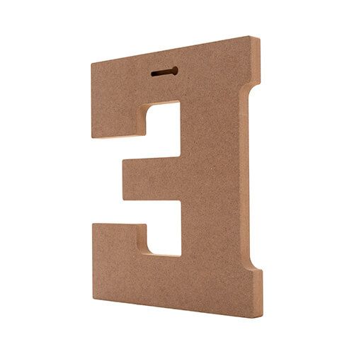 Litera dekoracyjna 25 cm z MDF-u do sublimacji - E zdjęcie 3
